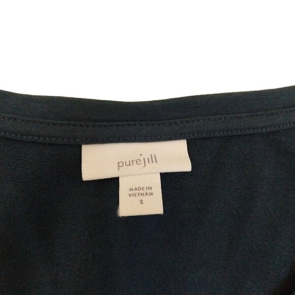 J Jill Pure Jill A Line Tunic Dress Size S New Green Pima Cotton Modal Pockets - Picture 5 of 10